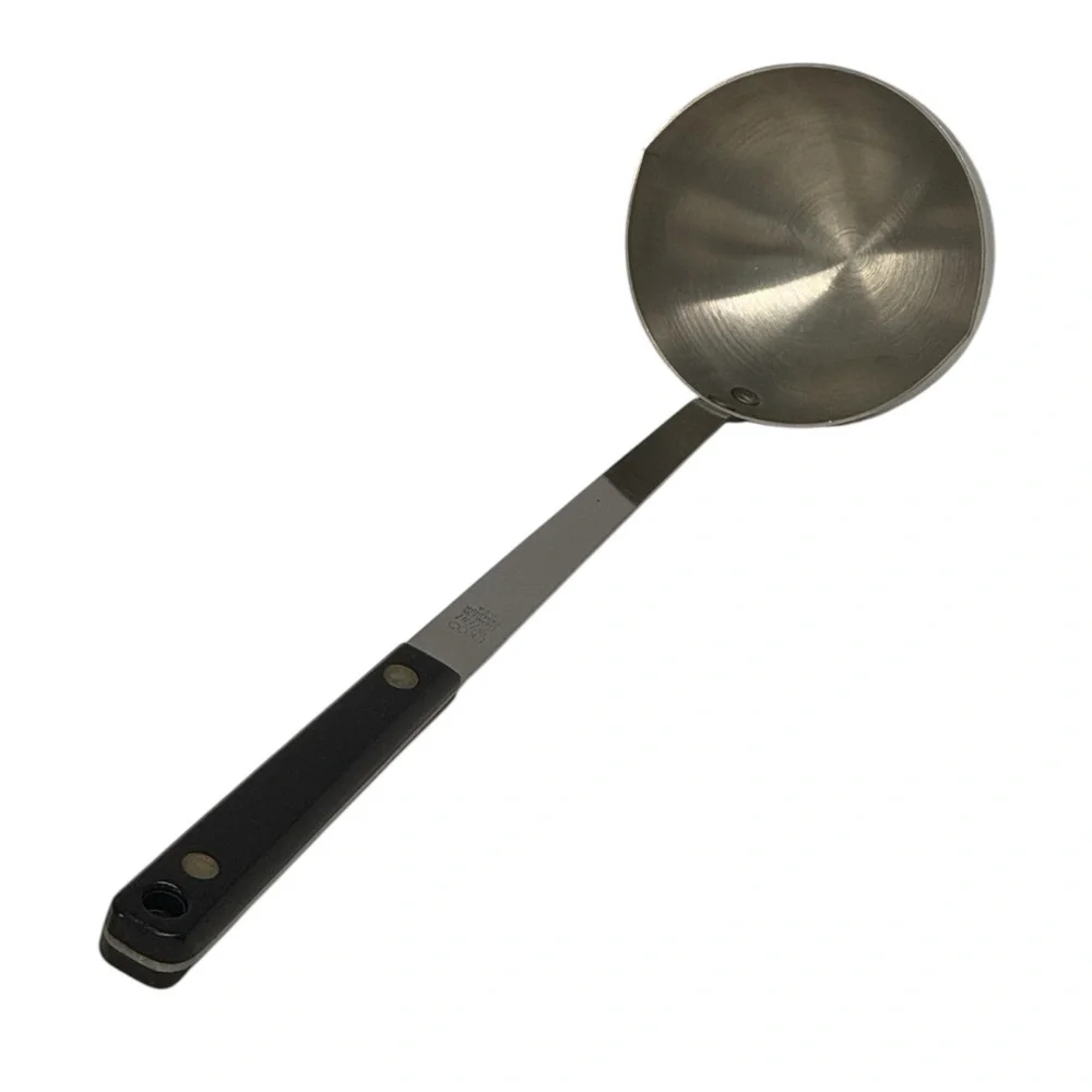 Ekco Flint Arrowhead Stainless Black Handle Gravy Ladle Kitchen Utensil USA Made